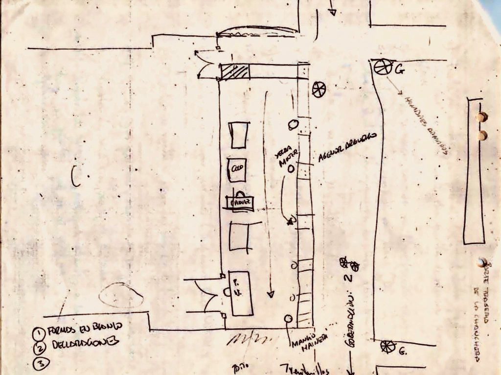 Plano original de la operación